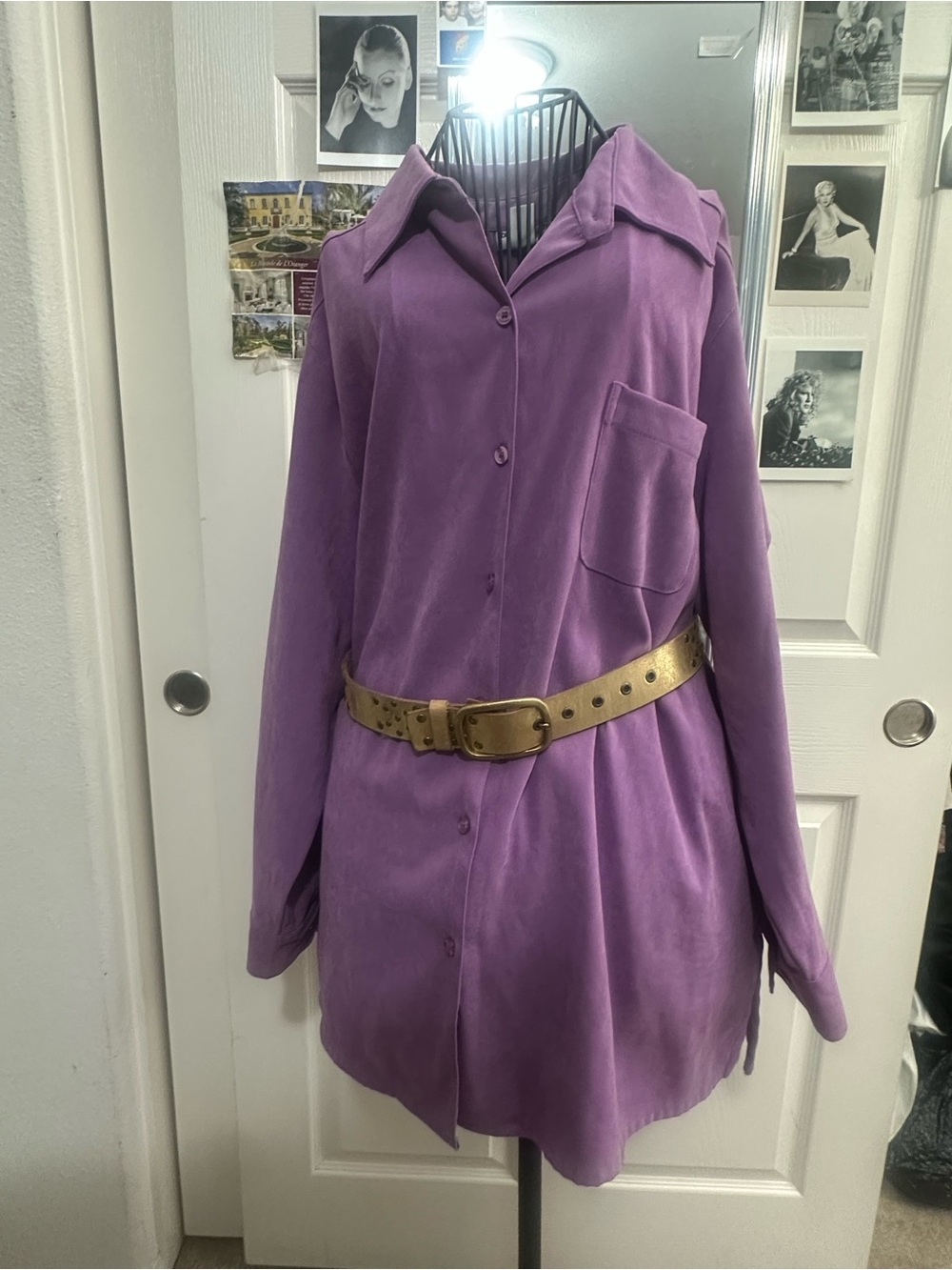 Studio Purple Button-Down Shirt